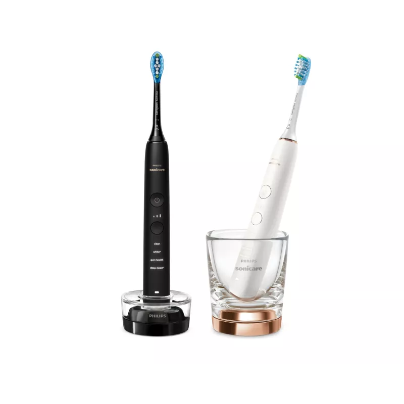 Dantų šepetėlis Philips HX9914/57 DiamondClean 9000 2-Pack Juoda/White