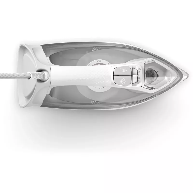 Philips 5000 serijos DST5010/10 lygintuvas Garinis lygintuvas SteamGlide Plus padas 2400 W Pilka, Balta