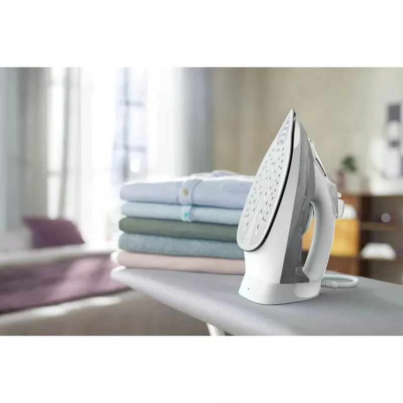 Philips 5000 serijos DST5010/10 lygintuvas Garinis lygintuvas SteamGlide Plus padas 2400 W Pilka, Balta