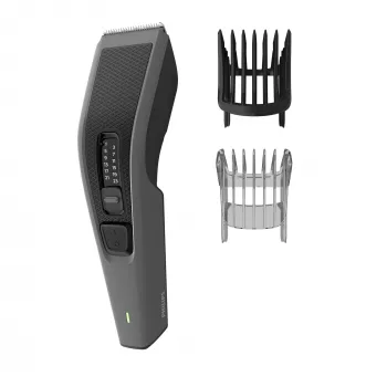 Philips HAIRCLIPPER Series 3000 HC3525/15 Plaukų kirpimo mašinėlė, juoda, pilka, 0,5 mm, 2,3 cm, 4,1 cm, kintamoji srovė / baterija, 45 min.