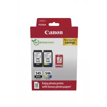 Canon 8287B008 rašalo kasetė 2 vnt. Originali juoda, žalsvai mėlyna, purpurinė, geltona