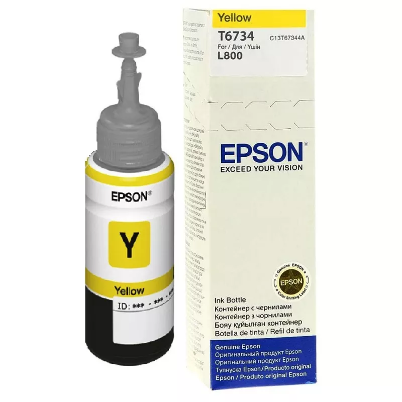 Epson T6734 Geltona rašalo buteliukas 70 ml