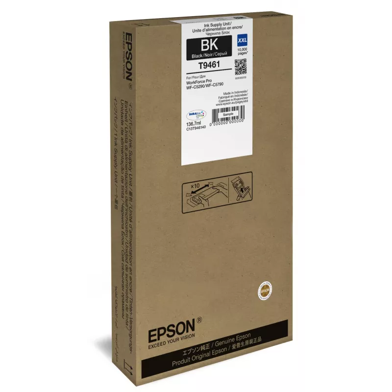 Epson WF-C5x90 serijos rašalo kasetė XXL juoda