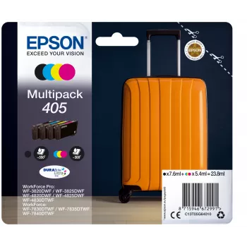 Epson 405 DURABrite Ultra Ink rašalo kasetė 1 vnt. Originali standartinės išeigos juoda, žydra, purpurinė, geltona