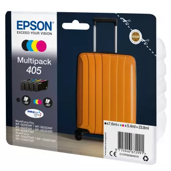 Epson 405 DURABrite Ultra Ink rašalo kasetė 1 vnt. Originali standartinės išeigos juoda, žydra, purpurinė, geltona