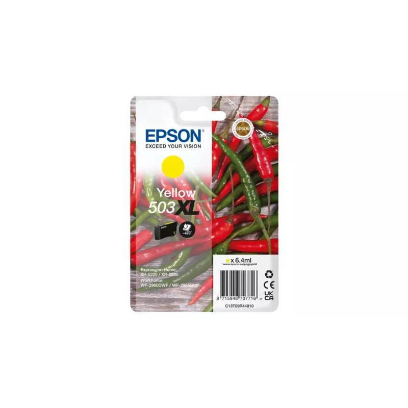 Epson 503XL rašalo kasetė 1 vnt. Originali didelės (XL) talpos geltona