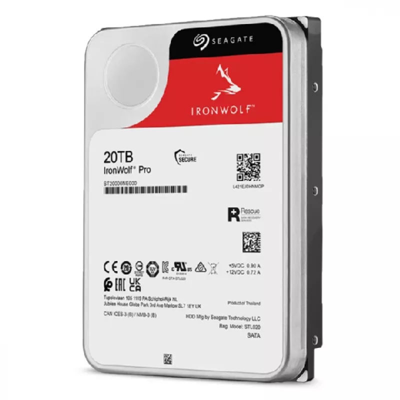 Seagate IronWolf Pro ST20000NT001 vidinis standusis diskas 20 TB 7200 RPM 256 MB 3,5 col.