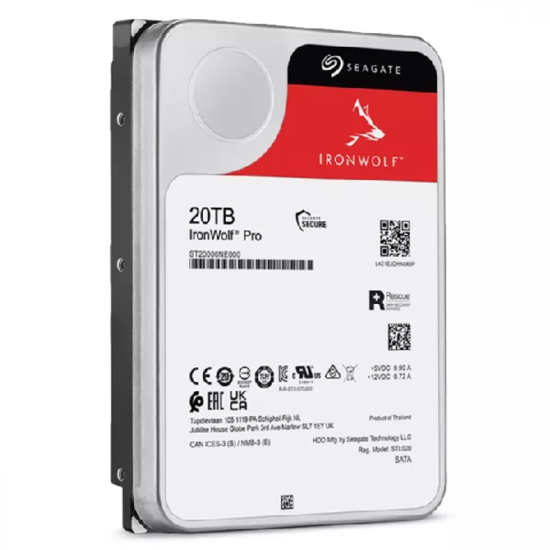 Seagate IronWolf Pro ST20000NT001 vidinis standusis diskas 20 TB 7200 RPM 256 MB 3,5 col.