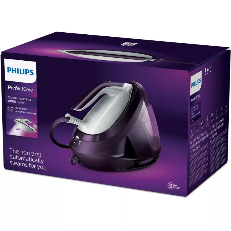 Garinis lygintuvas Philips PerfectCare 8000 serija PSG8050/30 — 2700 W, 1,8 L talpa, 8 bar, 170 g/min nuolatinis garas