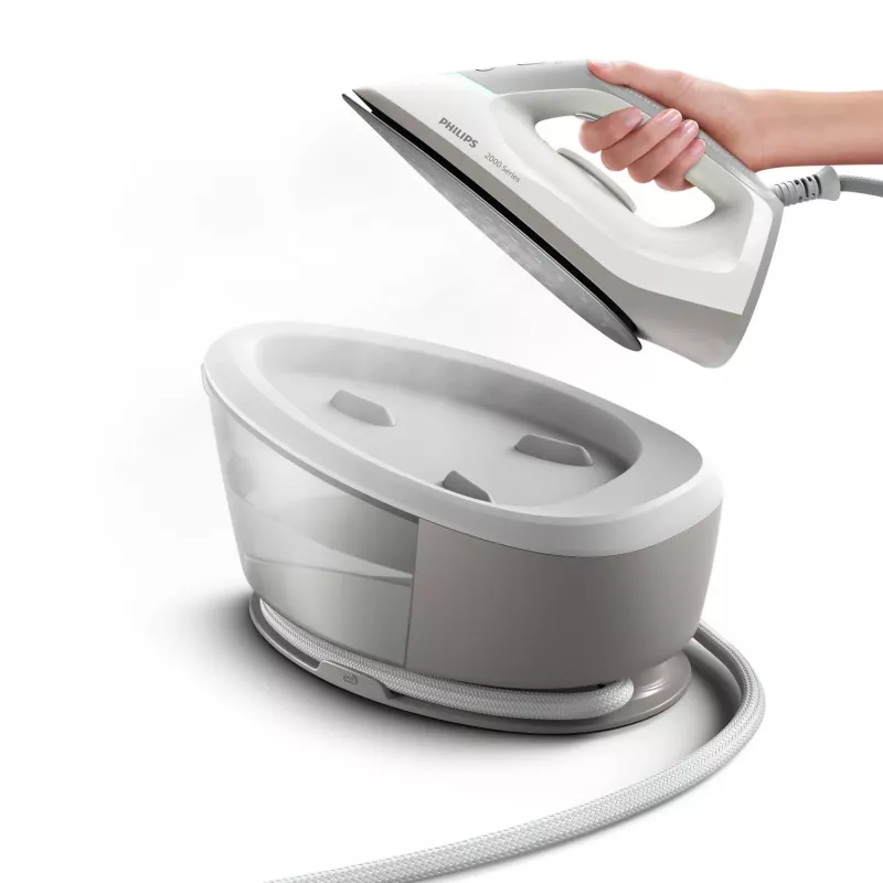Philips 2000 serijos PSG2000/80 garo lyginimo stotis 2400 W 1,4 L keraminis padas Pilka, Balta