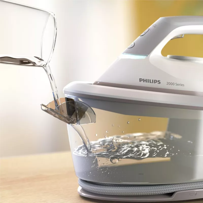 Philips 2000 serijos PSG2000/80 garo lyginimo stotis 2400 W 1,4 L keraminis padas Pilka, Balta