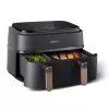 Karšto oro gruzdintuvė Philips 3000 Series Dual Basket Airfryer NA352/00 — 9 L, 2750 W, du krepšeliai, 8 programos, 40–200°C
