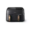 Karšto oro gruzdintuvė Philips 3000 Series Dual Basket Airfryer NA352/00 — 9 L, 2750 W, du krepšeliai, 8 programos, 40–200°C