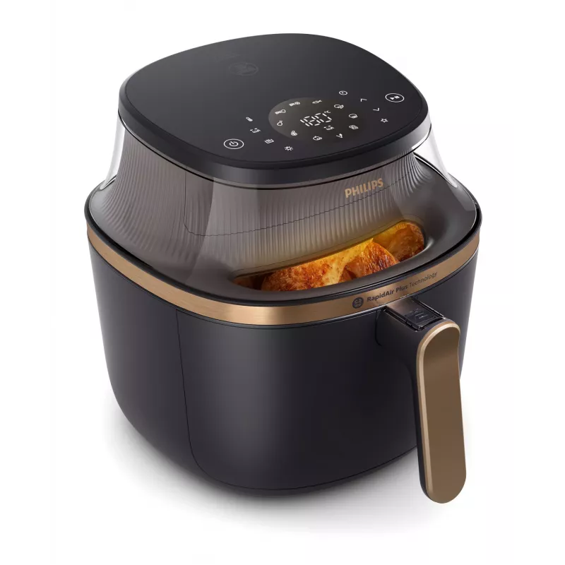 Karšto oro gruzdintuvė „Philips 3000 Series“ NA332/00 — 6,2 l, 1700 W, jutiklinis LED, 16 programų