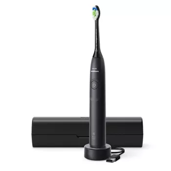 „Philips Series 5300 HX7101/02“ garsinis dantų šepetėlis — garsinis, 62 000 judesių per min., 3 greičiai, 2 min. laikmatis, juoda