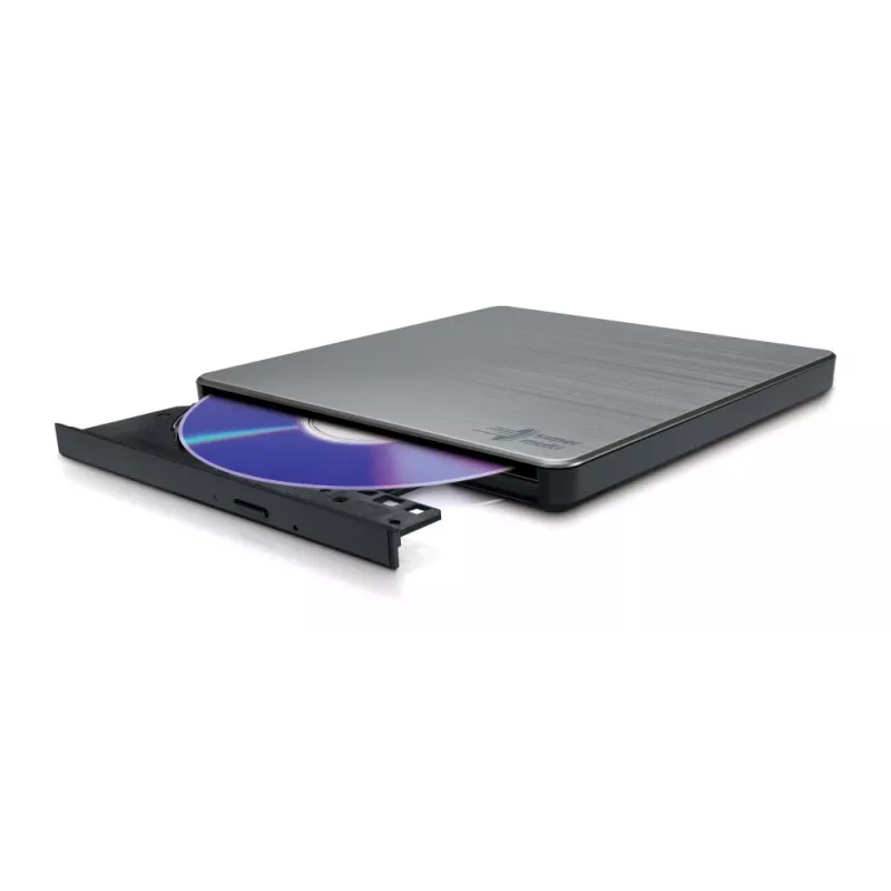 HITACHI-LG DATA STORAGE plonas Portable DVD-writer - Gp60nw60 - USB 2.0 - Sidabrinė