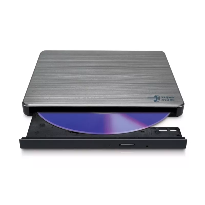 HITACHI-LG DATA STORAGE plonas Portable DVD-writer - Gp60nw60 - USB 2.0 - Sidabrinė