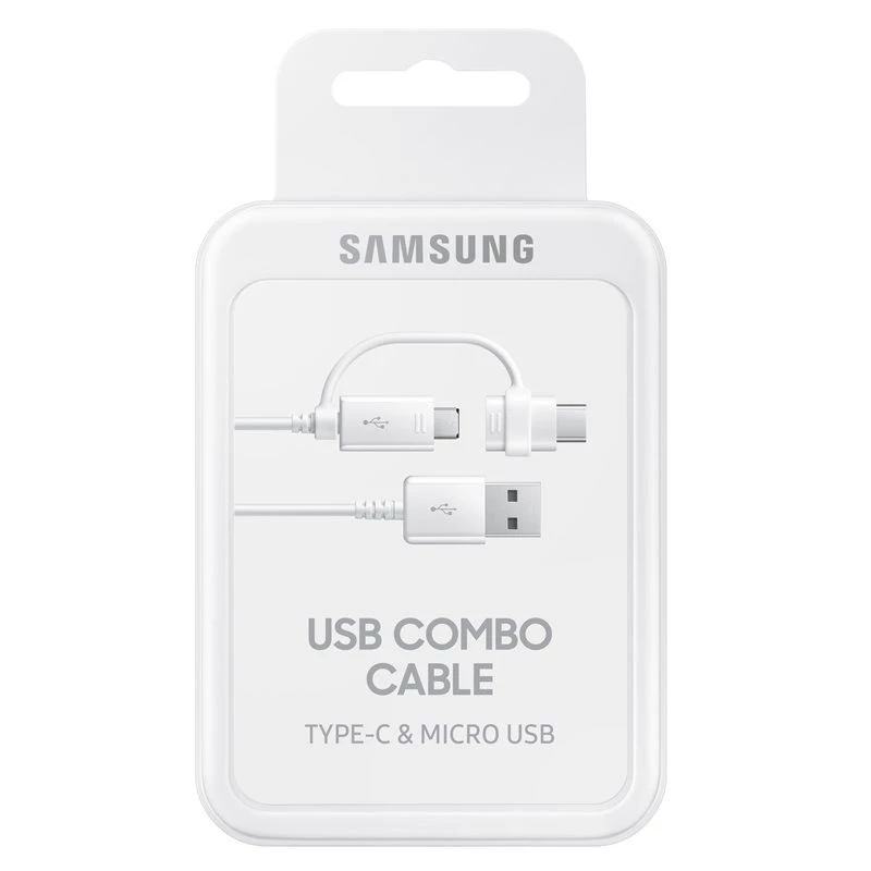 Samsung EP-DG930 USB laidas USB 2.0 1,5 m USB A USB C/Micro-USB B Baltas
