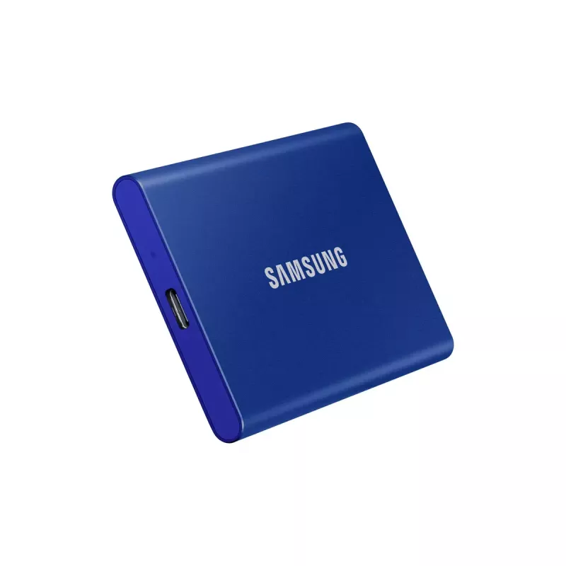 Išorinis SSD Samsung T7 Portable 2TB USB Type-C 3.2 Gen 2 mėlynas (NVMe, 1050/1000 MB/s)