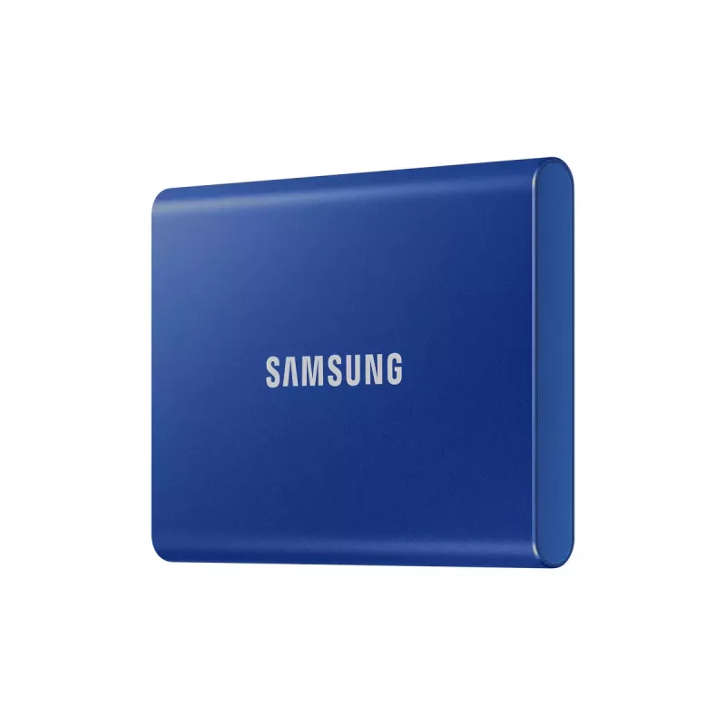 Išorinis SSD Samsung T7 Portable 2TB USB Type-C 3.2 Gen 2 mėlynas (NVMe, 1050/1000 MB/s)