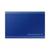 Išorinis SSD Samsung T7 Portable 1 TB, USB-C 3.2 Gen 2, NVMe, AES-256 aparatinė šifravimo apsauga, mėlynas