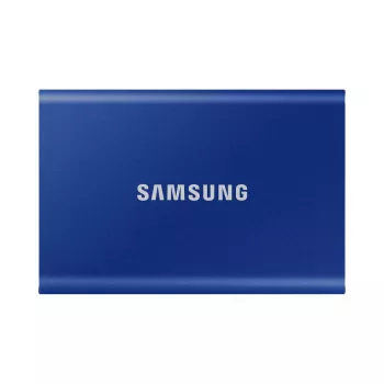 Išorinis SSD Samsung T7 Portable 1 TB, USB-C 3.2 Gen 2, NVMe, AES-256 aparatinė šifravimo apsauga, mėlynas