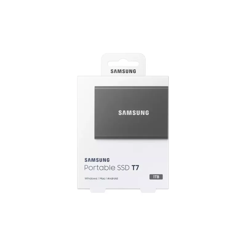 Samsung Portable SSD T7 1 TB USB Type-C 3.2 Gen 2 (3.1 Gen 2) Pilka