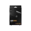 SSD 2.5 colio Samsung 870 EVO 1000 GB — SATA III, Skaitymas 560 MB/s, Rašymas 530 MB/s, Juoda