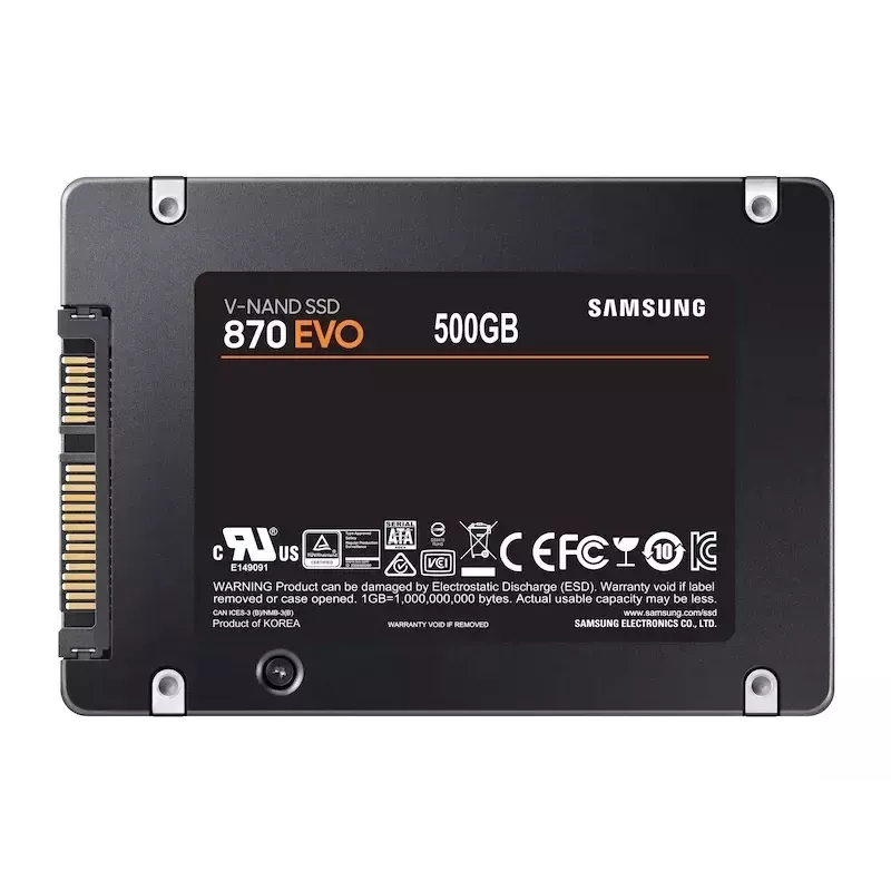 Samsung 870 EVO 500 GB 2.5 col. Serial ATA III V-NAND MLC