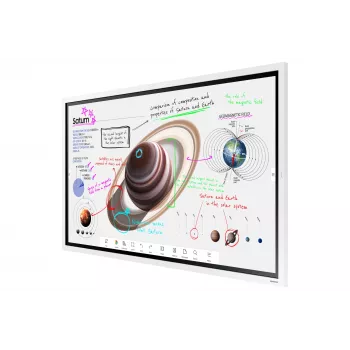Samsung WM55B interaktyvi lenta 139,7 cm (55 colių) 3840 x 2160 pikselių Liečiamas ekranas Pilka, Balta