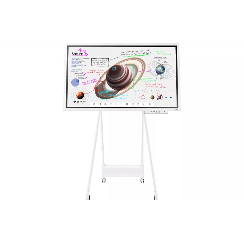 Samsung WM65B interaktyvi lenta 165,1 cm (65 col.) 3840 x 2160 pikselių Liečiamas ekranas Pilka, Balta