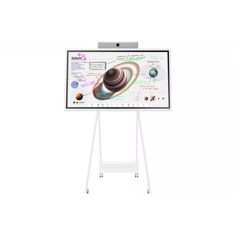 Samsung WM65B interaktyvi lenta 165,1 cm (65 col.) 3840 x 2160 pikselių Liečiamas ekranas Pilka, Balta
