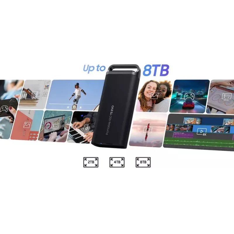 SSD diskas Samsung 2TB nešiojamas USB 3.2 Gen 1 MU-PH2T0S