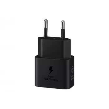 Įkroviklis Samsung EP-T2510 25 W USB-C vidaus greitasis įkrovimas, juodas, 1 m laidas