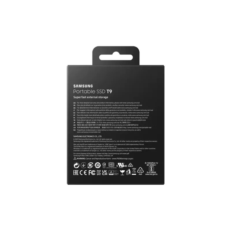Samsung MU-PG2T0B 2 TB USB Type-C USB 3.2 Gen 2x2 juoda