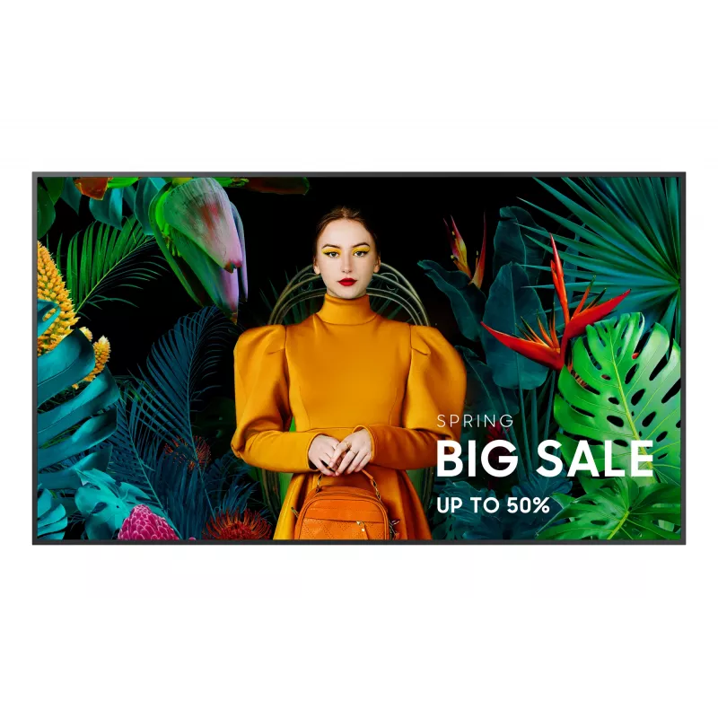 Samsung QM75C Skaitmeninės reklamos plokščiasis ekranas 190,5 cm (75 col.) LCD Wi-Fi 500 cd/m² 4K Ultra HD Juodas Tizen 24/7