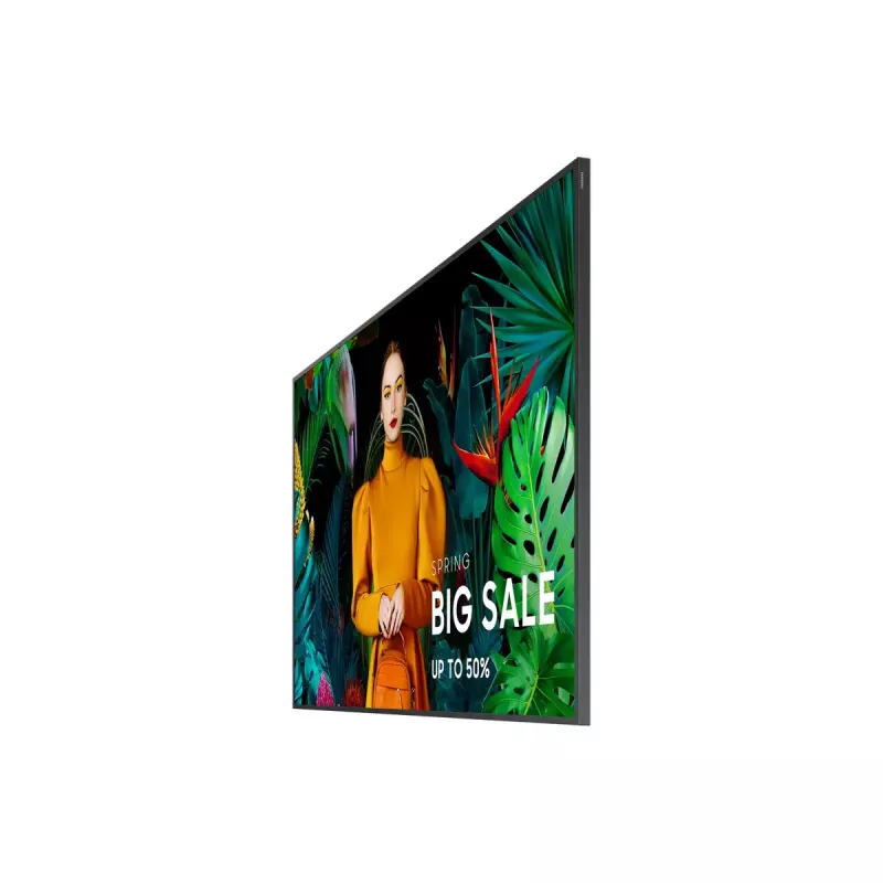 Samsung QB50C skaitmeninių ženklų plokščiasis ekranas 127 cm (50 colių) LCD Wi-Fi 350 cd/m² 4K Ultra HD juodas su integruotu Tizen procesoriumi 16/7