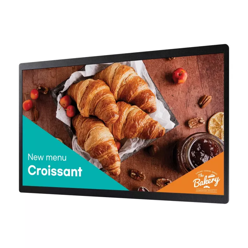 Samsung QB24C Skaitmeninių ženklų plokščiasis ekranas 61 cm (24 col.) LED Wi-Fi 250 cd/m² Full HD Juodas Įmontuotas procesorius Tizen 16/7