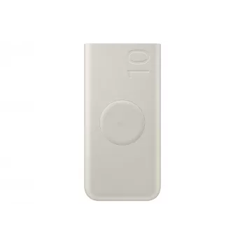 Išorinė baterija Samsung EB-U2510XUEGEU 10000 mAh, PD 3.0 25W, USB-C įvestis/išvestis, belaidis įkrovimas, 3 įrenginių išvestis, smėlio spalva