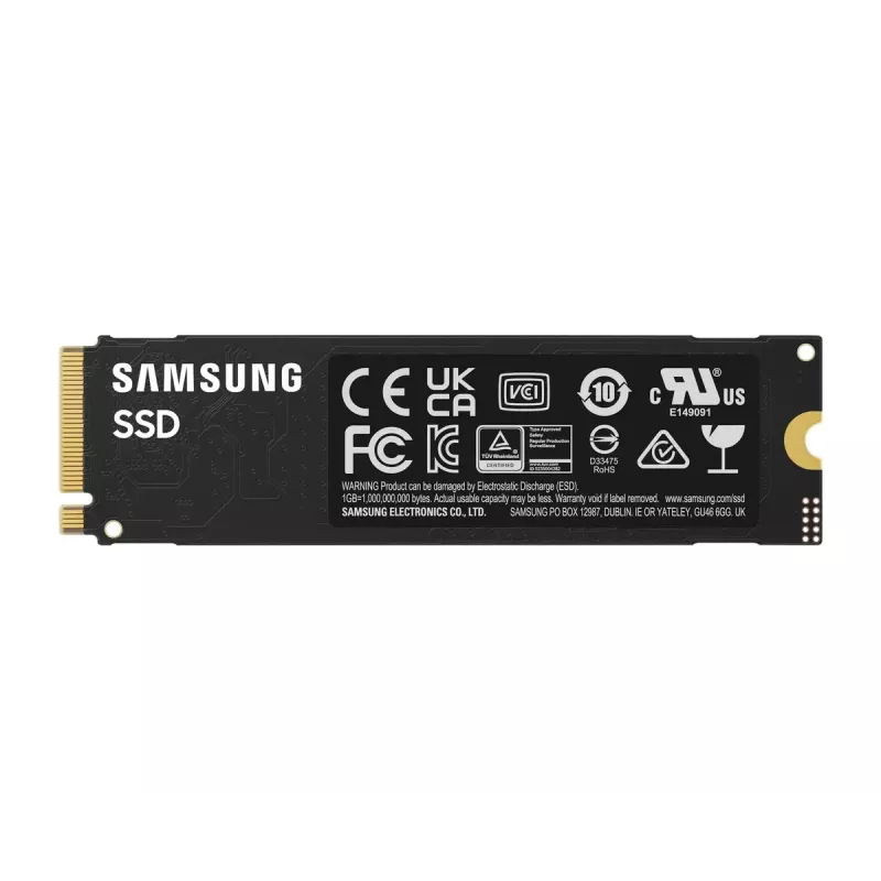 SSD M.2 2280 NVMe Samsung 1 TB (MZ-V9S1T0BW) PCIe 4.0, Skaitymas 7150 MB/s, Rašymas 6300 MB/s