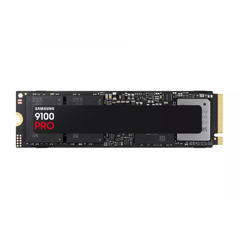 SSD M.2 Samsung 9100 PRO 4 TB PCIe 5.0 NVMe — 2280, Skaitymas 14800 MB/s, Rašymas 13400 MB/s, V-NAND TLC