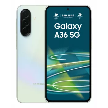 Išmanusis telefonas „Samsung Galaxy A36“ 6,7 colio Super AMOLED, 8 GB RAM, 256 GB, 5G, IP67, 5000 mAh (žalsvai gelsva)
