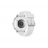 Išmanusis laikrodis Samsung Galaxy Watch 8 Classic 46 mm — 1,3 colio AMOLED, 438×438, 64 GB, Wi‑Fi, GPS, sidabrinis korpusas, balta juosta