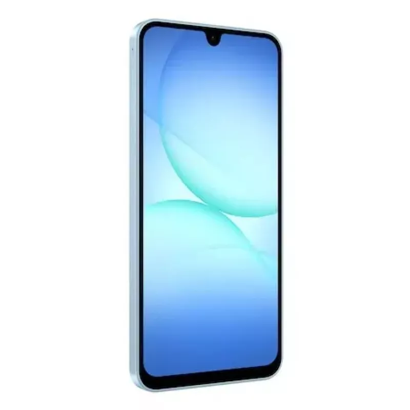 Išmanusis telefonas „Samsung Galaxy A17“ 6,7 colio AMOLED 90 Hz, 4 GB RAM, 128 GB, 50 MP, 5000 mAh, hibridinis dviejų SIM kortelių lizdas, IP54 (šviesiai mėlyna)