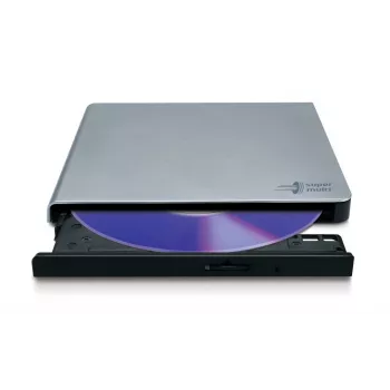 HITACHI-LG DATA STORAGE Plonas nešiojamas DVD įrašymo įrenginys - Gp57eb40 - USB 2.0 - Sidabrinis