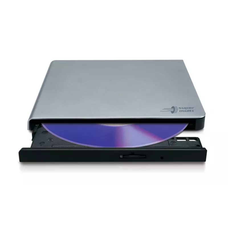 HITACHI-LG DATA STORAGE Plonas nešiojamas DVD įrašymo įrenginys - Gp57eb40 - USB 2.0 - Sidabrinis