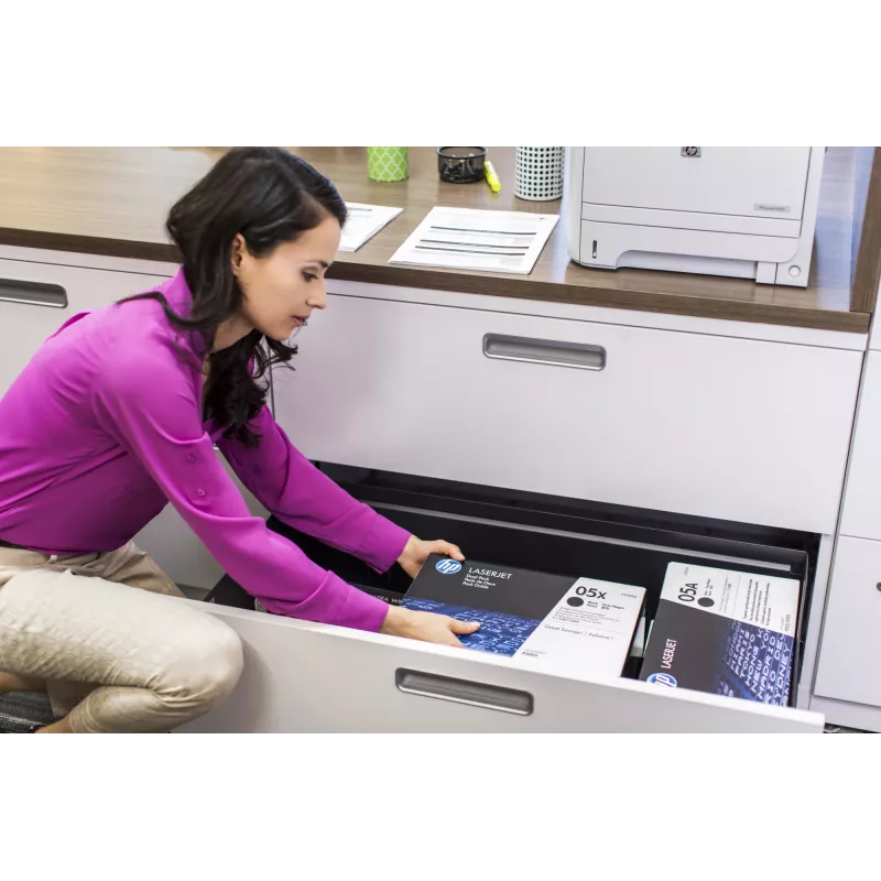 HP 05X didelės išeigos juoda originali LaserJet tonerio kasetė, 6500 puslapių, juoda, 1 vnt.