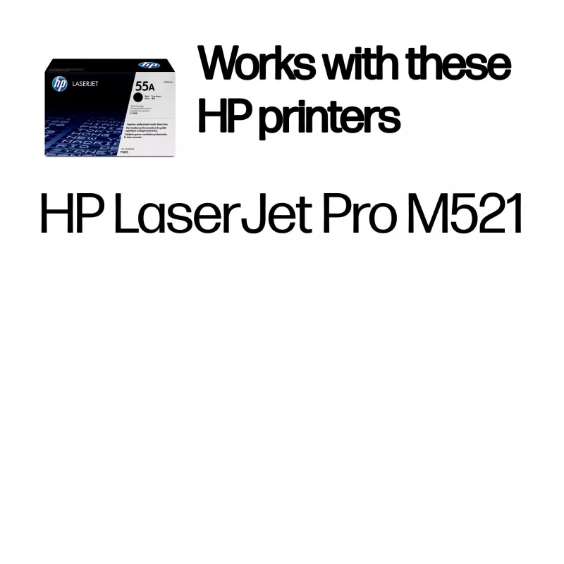 HP 55A juoda originali LaserJet tonerio kasetė, 6000 puslapių, juoda, 1 vnt.