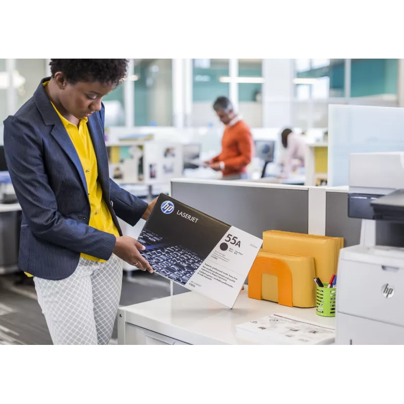 HP 55A juoda originali LaserJet tonerio kasetė, 6000 puslapių, juoda, 1 vnt.