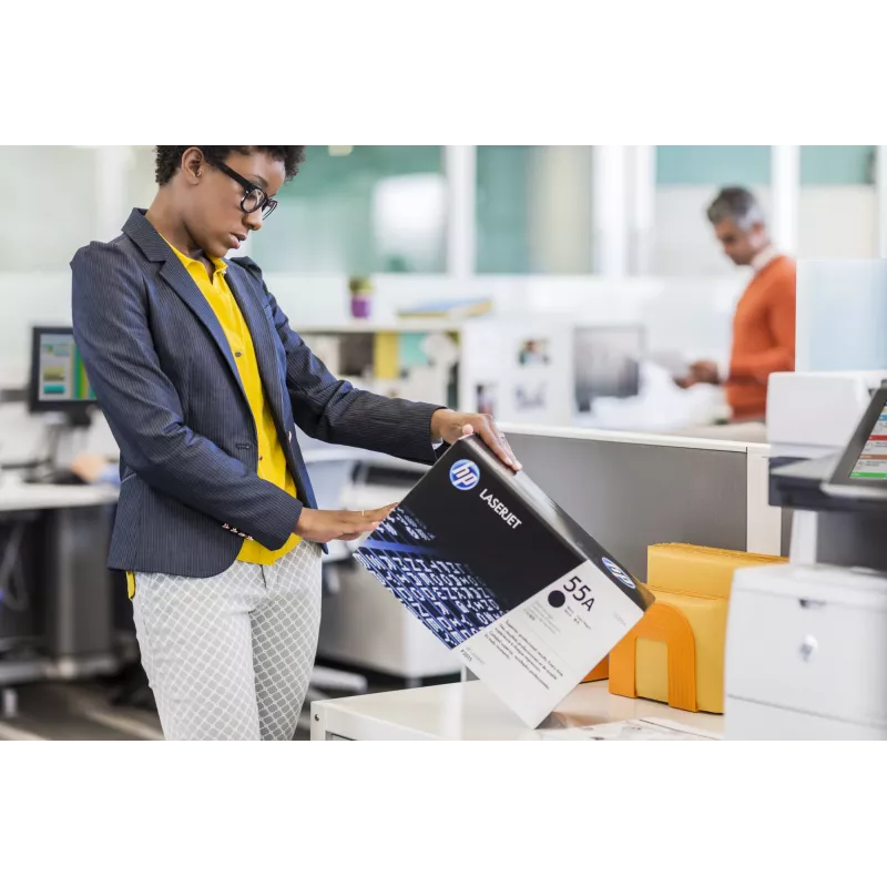 HP 55A juoda originali LaserJet tonerio kasetė, 6000 puslapių, juoda, 1 vnt.